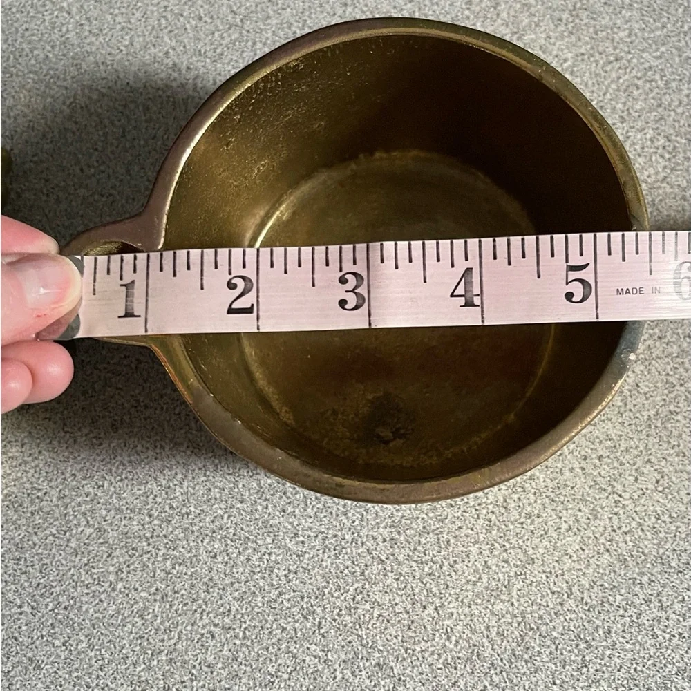 Vintage Solid Brass Water Pump & Barrel Planter 2pc - Picture 10 of 15